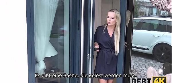  DEBT4k. Glücklicher Mann hat unvergesslichen Sex mit Hottie mit großen Schulden